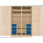 Sportgeräteschrank, 2 Türen, Maße B/H/T: 140,5 x 190 x 60 cm, 